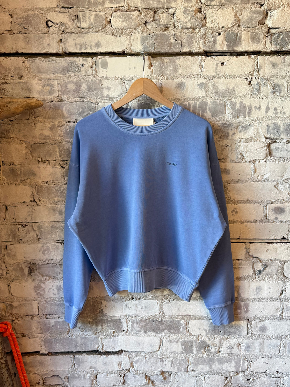 Closed Women's Organic Cotton Sweatshirt - Moonleaf Blue Gray