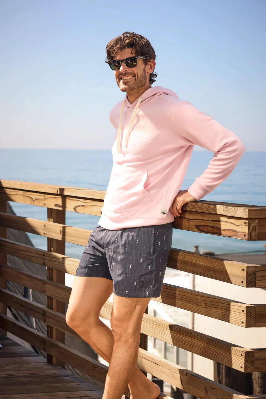 Justin Cashmist Hoodie - Pink Heather - DUNE + SALT