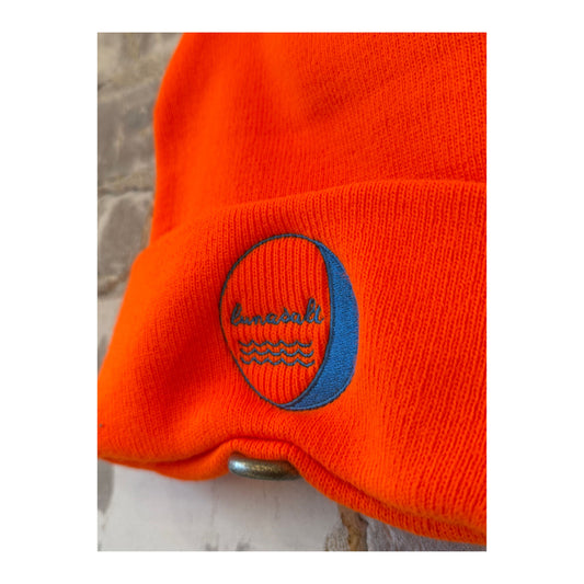 LunaSalt Branded Beanie - Neon Orange - DUNE + SALT