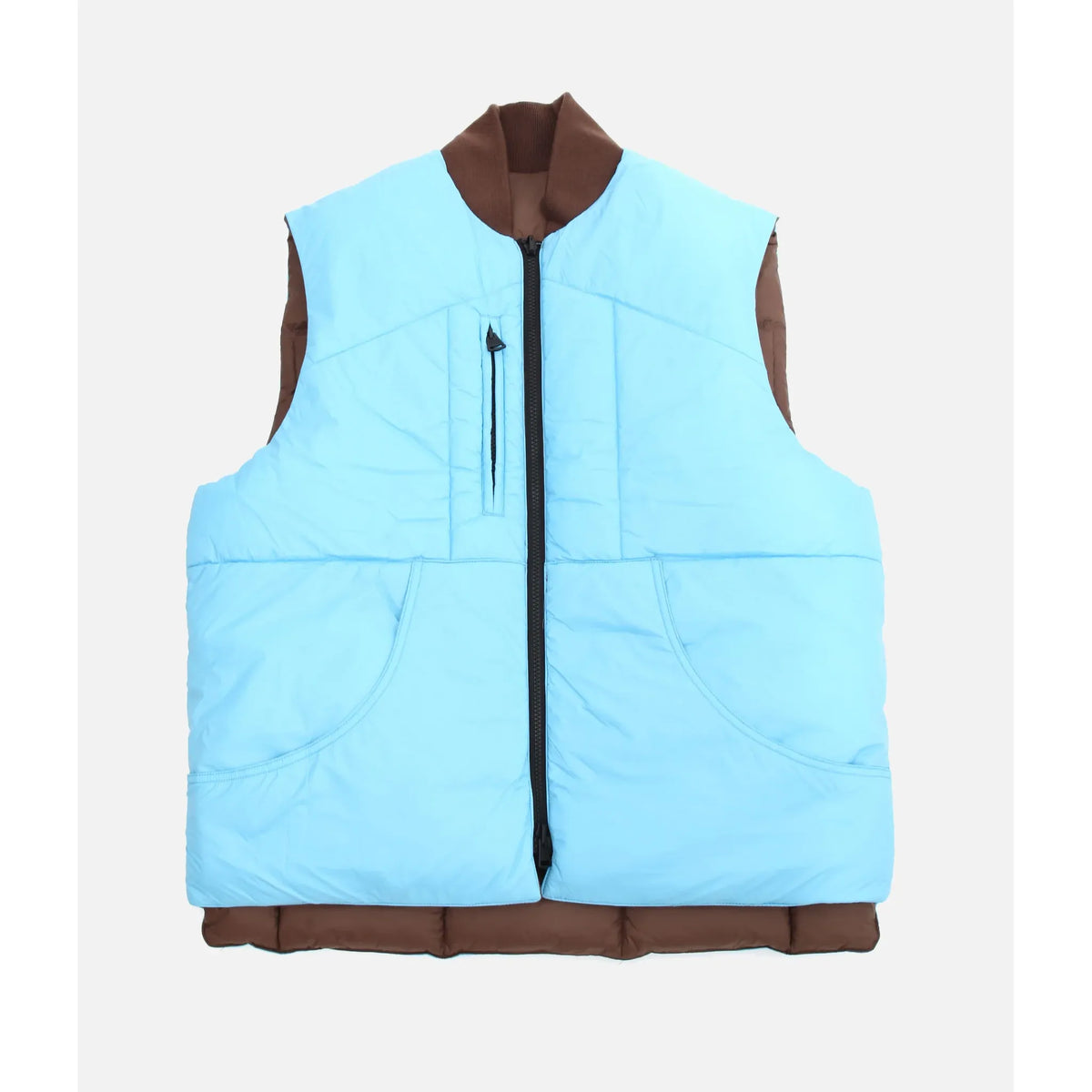 Men's Minarets Vest in Cappuccino by Big Rock Candy Mountaineering, featuring a warm insulated design and stylish outdoor apparel.