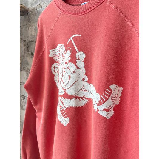 Wayne Raglan Sleeve Sweatshirt - Tomato - DUNE + SALT