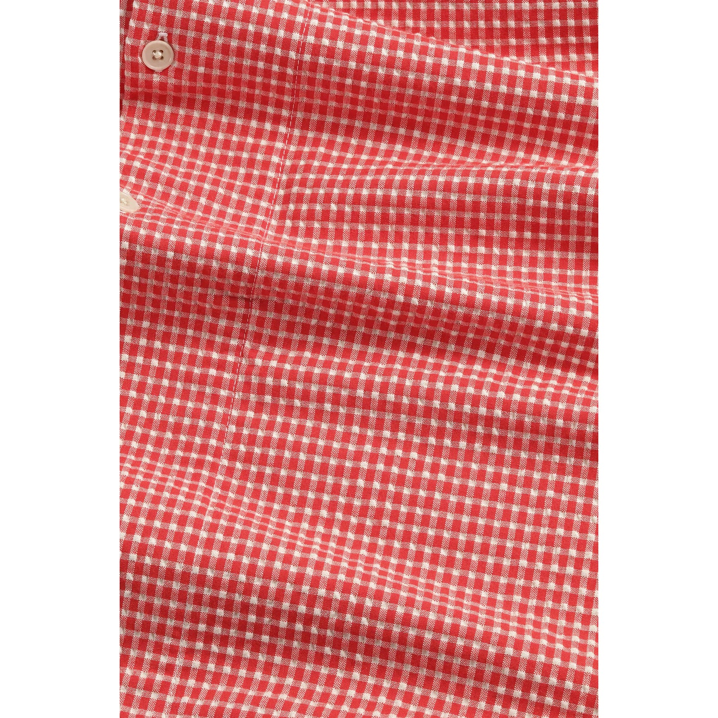 Reed Seersucker Overshirt - Chilli Glow - DUNE + SALT