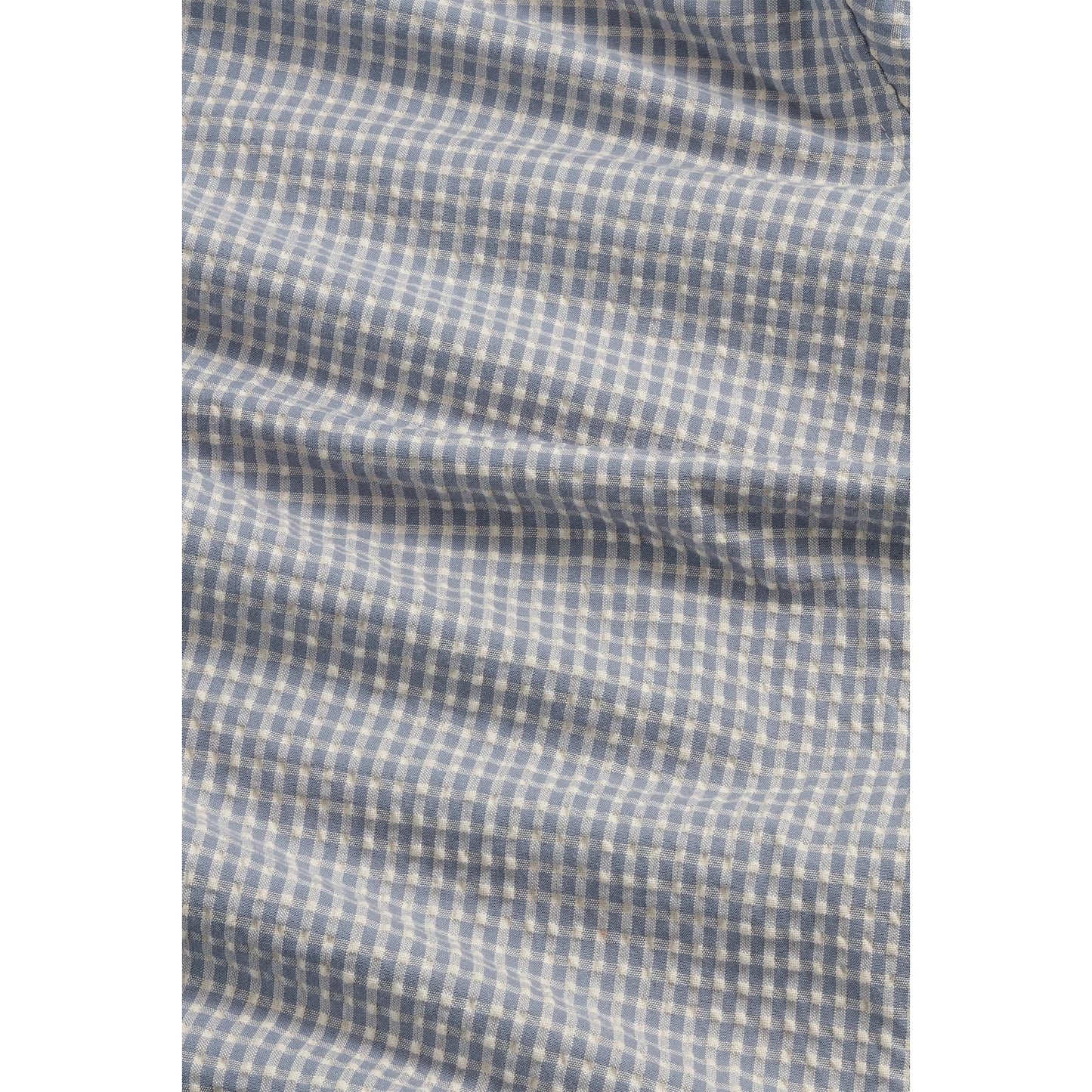 Reed Seersucker Overshirt - Stone Blue - DUNE + SALT