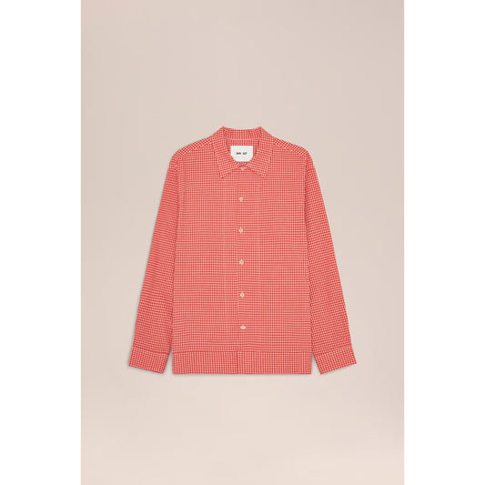 Reed Seersucker Overshirt - Chilli Glow - DUNE + SALT