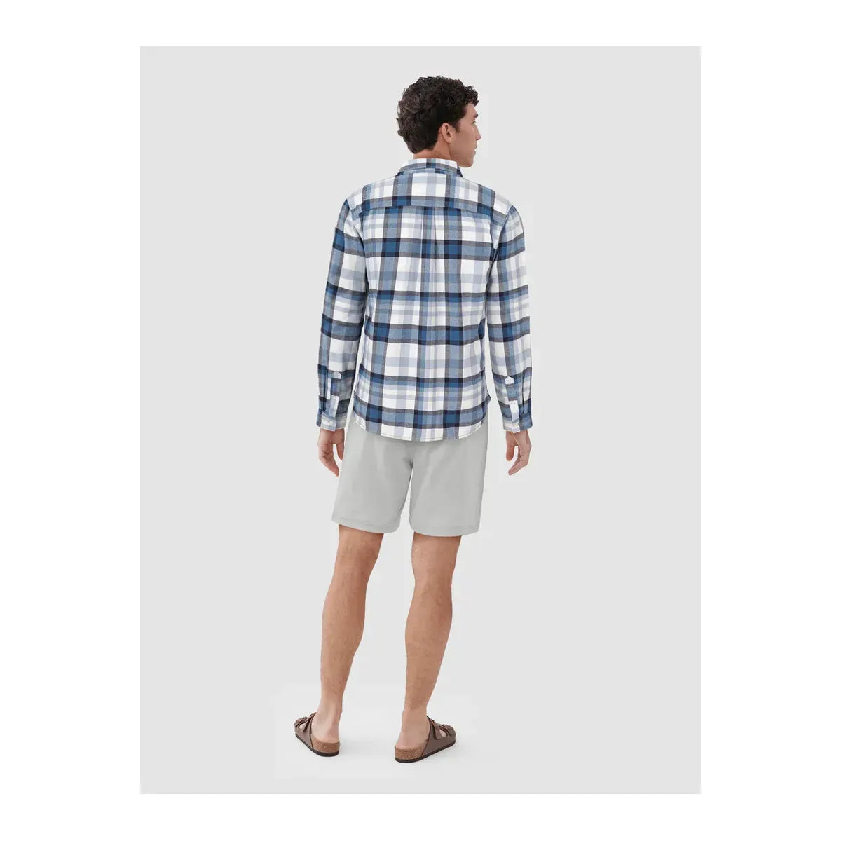 Brian Flannel Plaid Shirt - Blue Plaid - DUNE + SALT