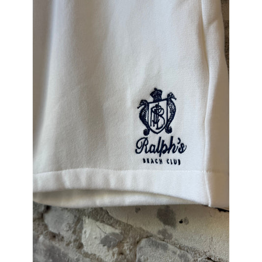 Island Fleece Pull-On Short - White - DUNE + SALT