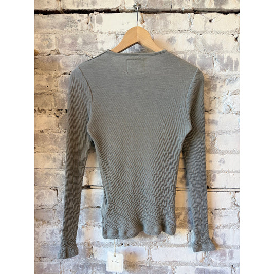 V::Room LS High-Soft Double-Face Crew - Charcoal Dim Gray