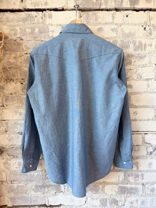Hartford Women's Cameron Woven Shirt - Medium Blue Light Gray