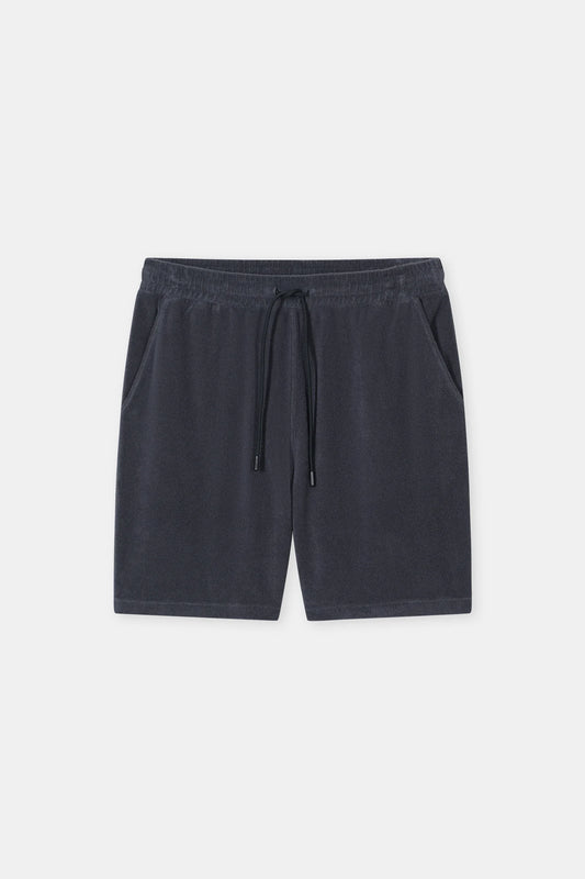 Closed Men's Terry Cloth Shorts - Magma Black Dark Slate Gray