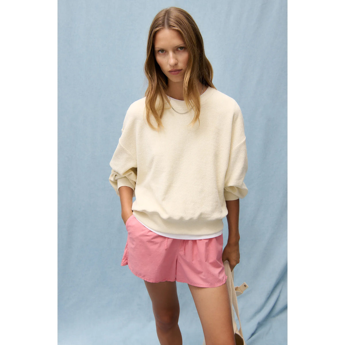 Closed Women's Relaxed Cotton Sweatshirt – Witherit Beige Gray