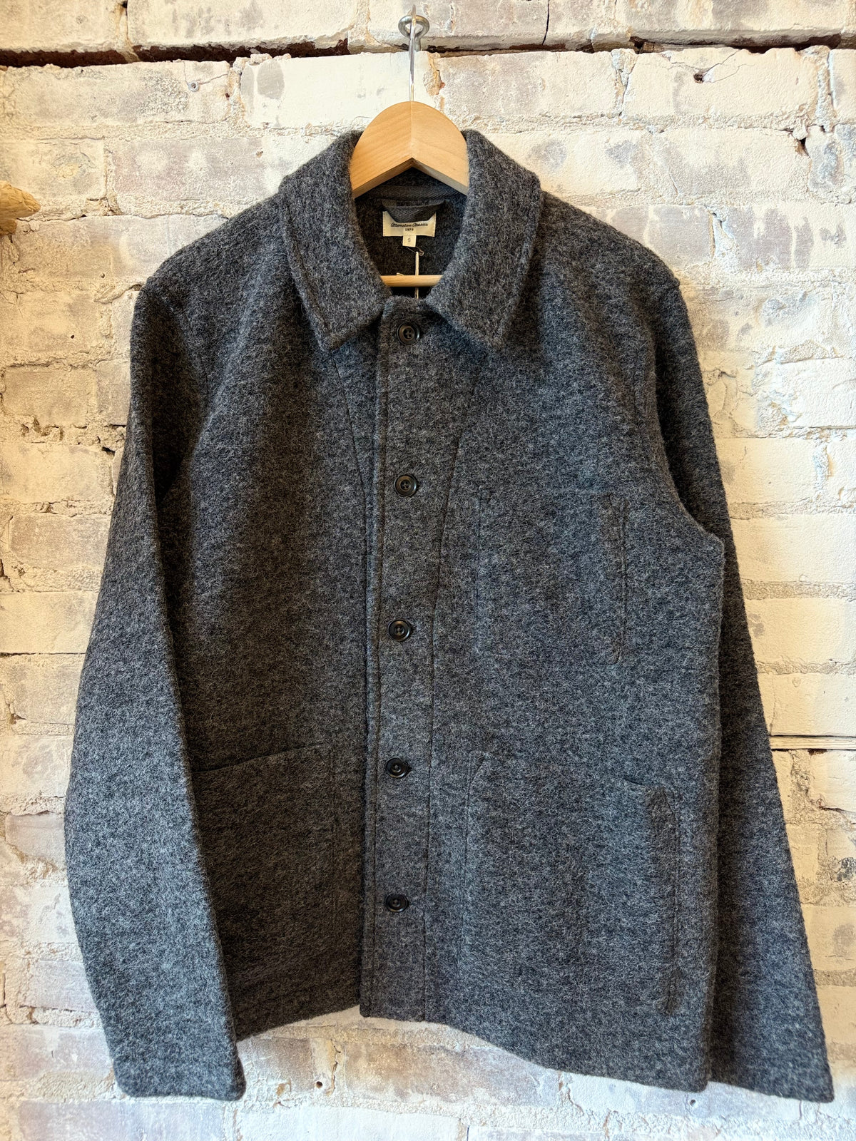 Hartford Men's Service Knitted Jacket - Charcoal Dark Slate Gray