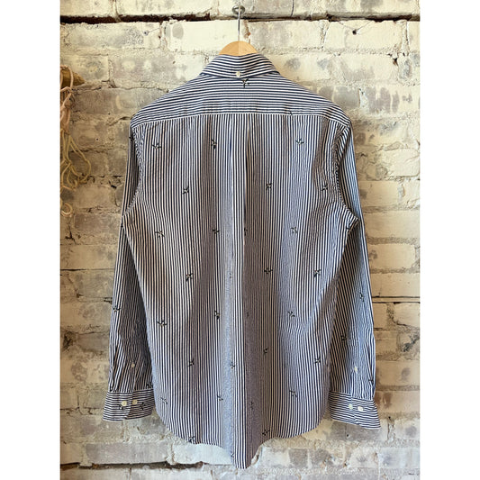 Pitt Woven Shirt - Navy/White - DUNE + SALT