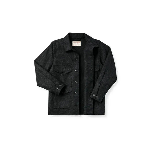 Mackinaw Wool Cruiser Jacket - Black - DUNE + SALT