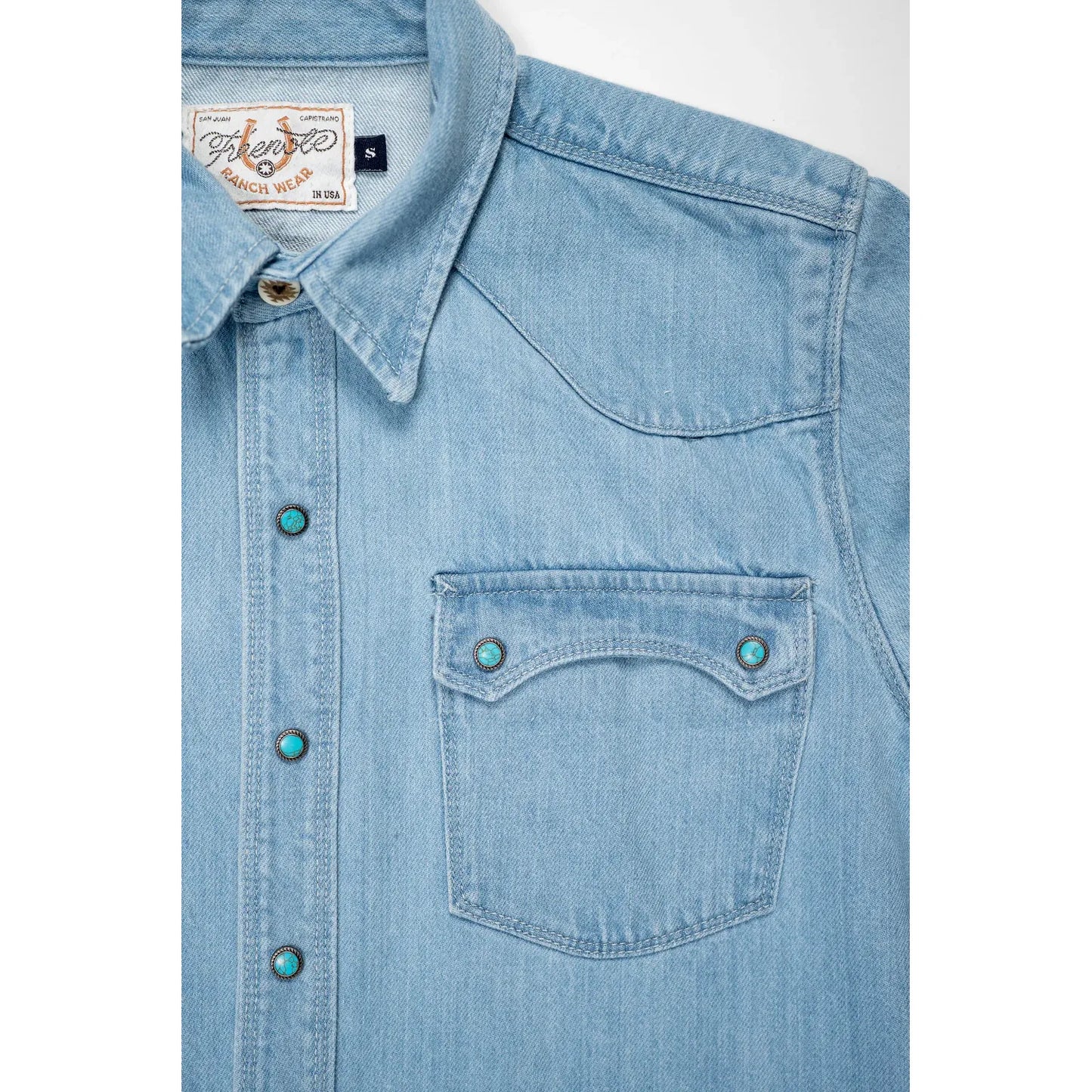 Modern Western 11oz Bleached Denim Shirt - DUNE + SALT
