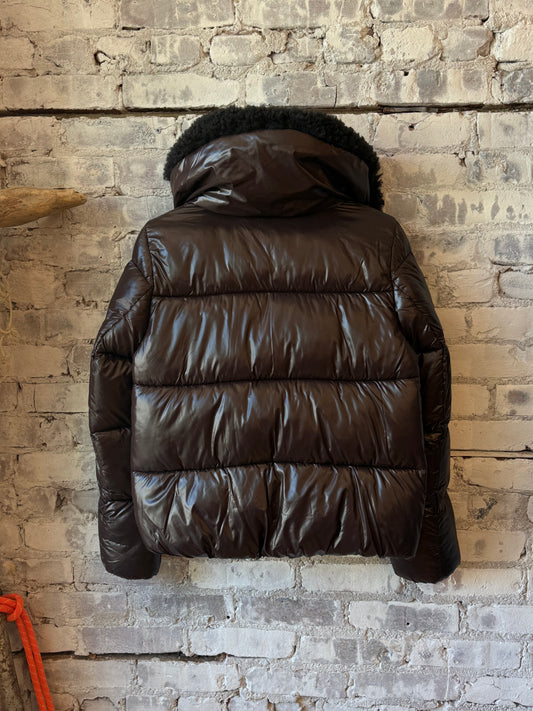 Save The Duck Moma Puffer Jacket - Brown Black Black