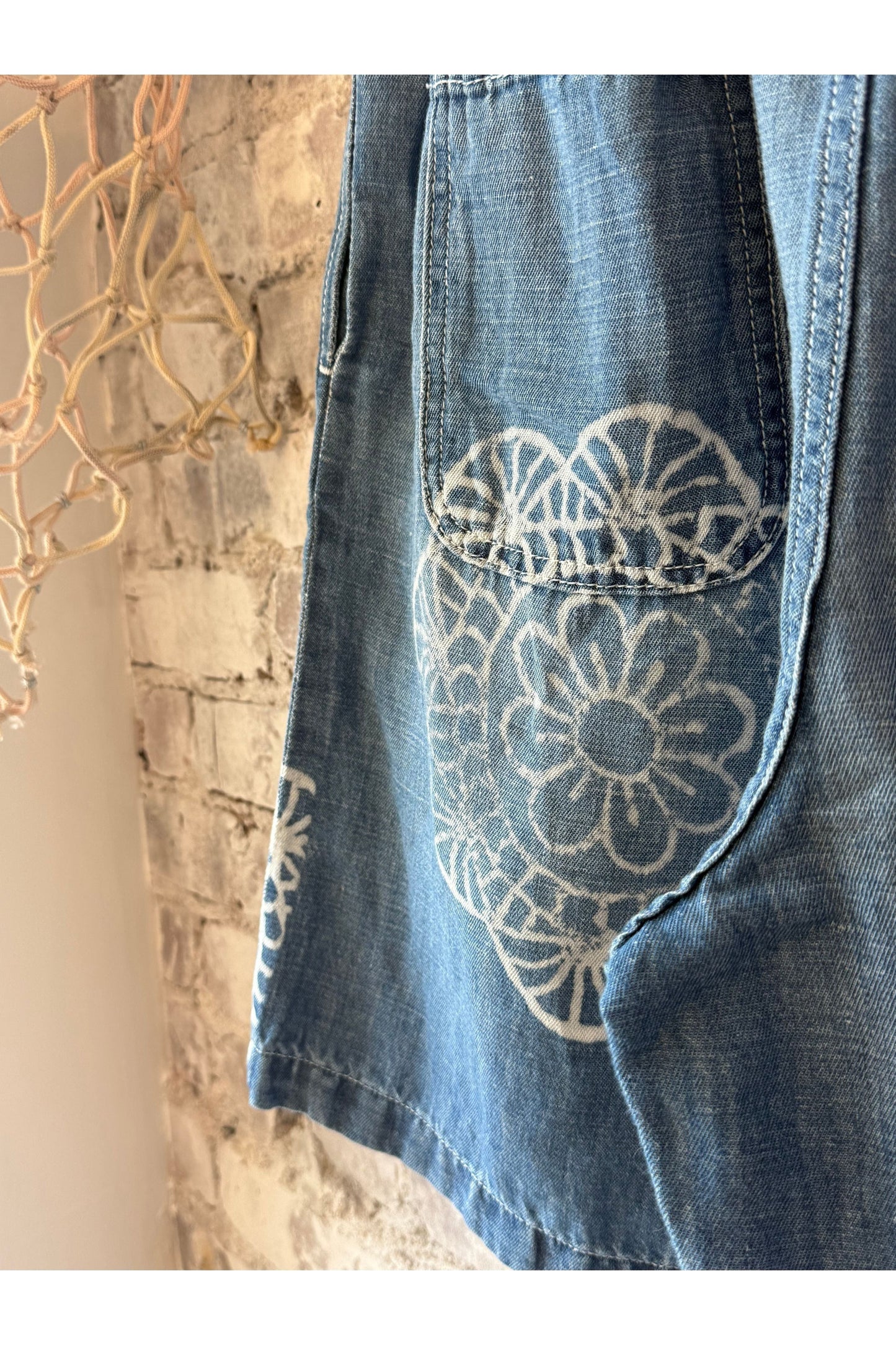 Sunny Afternoon Short - Medallion Print Chambray - DUNE + SALT