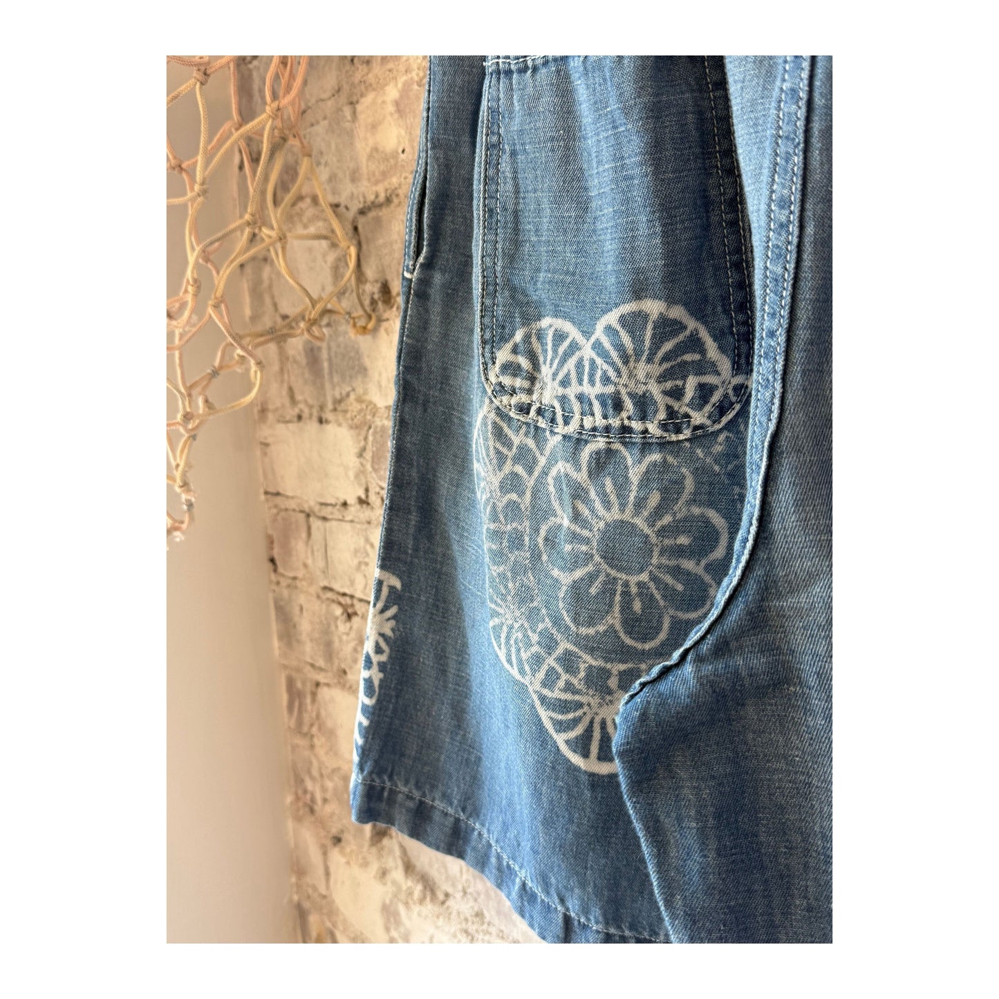 Sunny Afternoon Short - Medallion Print Chambray - DUNE + SALT