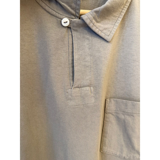 Classic Cotton Jersey Short Sleeve Polo Shirt - Faded Grain - DUNE + SALT