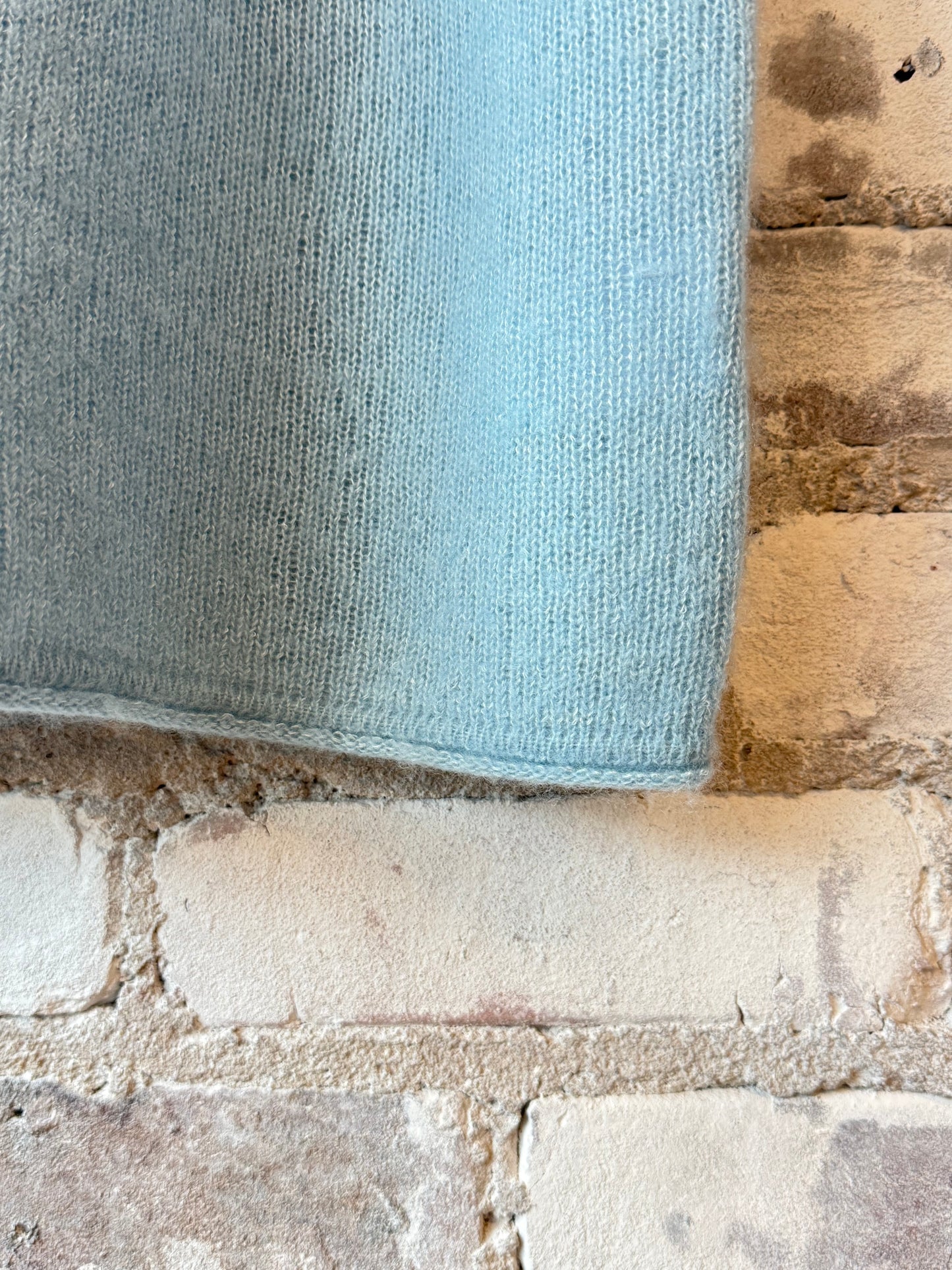 Cashmere Silk SS Crewneck - Bleu Calanques - DUNE + SALT