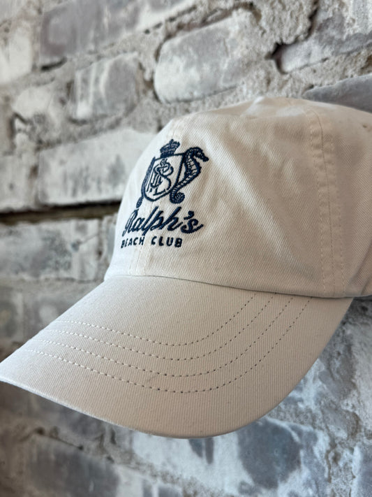 Ralph's Beach Club Twill Ball Cap - Clubhouse Cream - DUNE + SALT