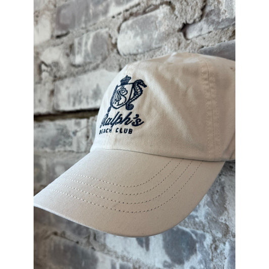 Ralph's Beach Club Twill Ball Cap - Clubhouse Cream - DUNE + SALT