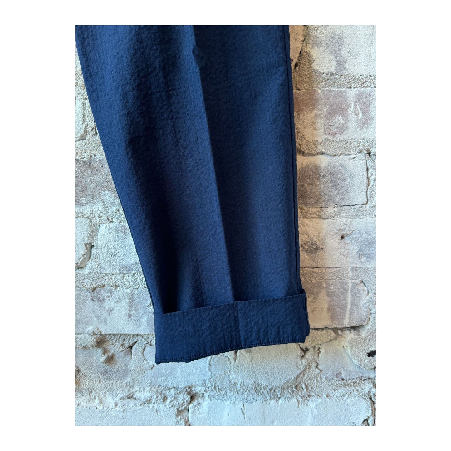 Seersucker Pants - Navy - DUNE + SALT