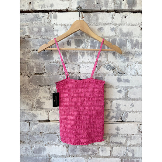 Smocked Crinkle Cami - Bubblegum - DUNE + SALT