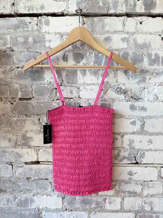 Smocked Crinkle Cami - Bubblegum - DUNE + SALT