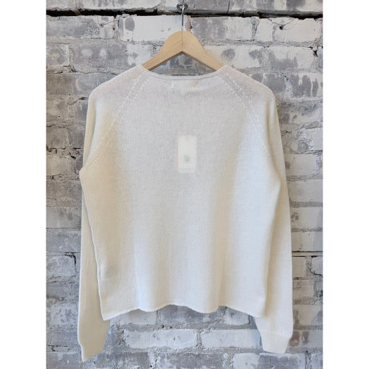 Lightweight Merino Wool-Cashmere-Silk Crew - Nature - DUNE + SALT