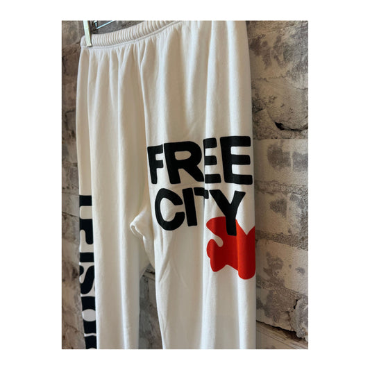 CIRCA'99 OG LETSGO OLDSCHOOL POLYBLEND/FLUFF sweat - superwhite - DUNE + SALT