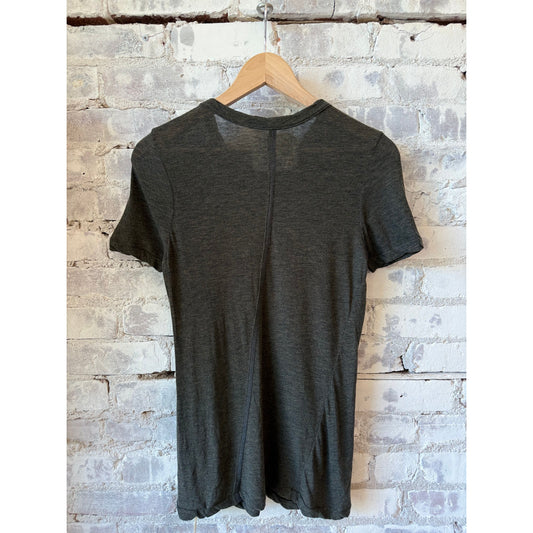 V::Room SS Hi-Soft Jersey 'Narrow Neck' Crew - Black Dark Slate Gray