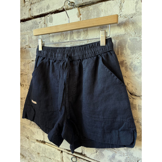 Women's Safari Linen Short - Faded Navy - DUNE + SALT