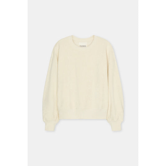 Closed Women's Relaxed Cotton Sweatshirt – Witherit Beige Antique White