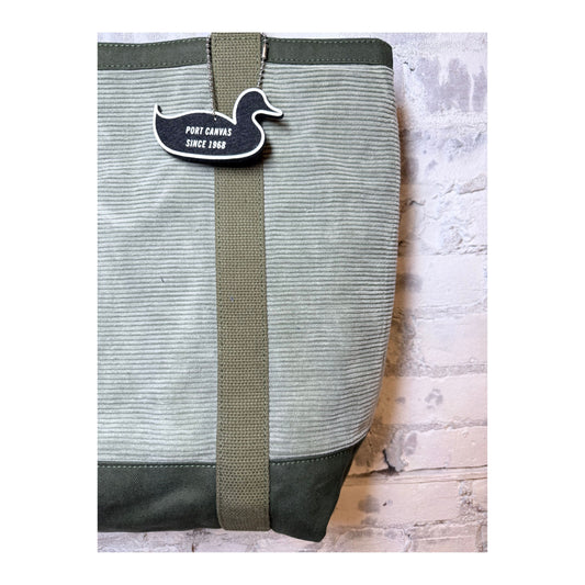 Wide Wale Cord Utility Tote - Olive - DUNE + SALT
