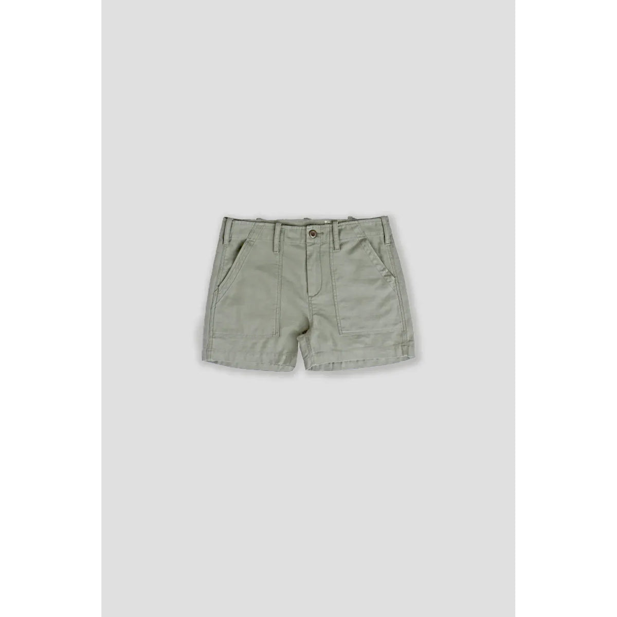 Women’s Surplus Short Shorts in sage color by G1 Women’s, featuring a casual fit and lightweight fabric.