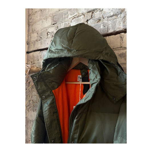 06 Long Puffer - Military/Orange - DUNE + SALT