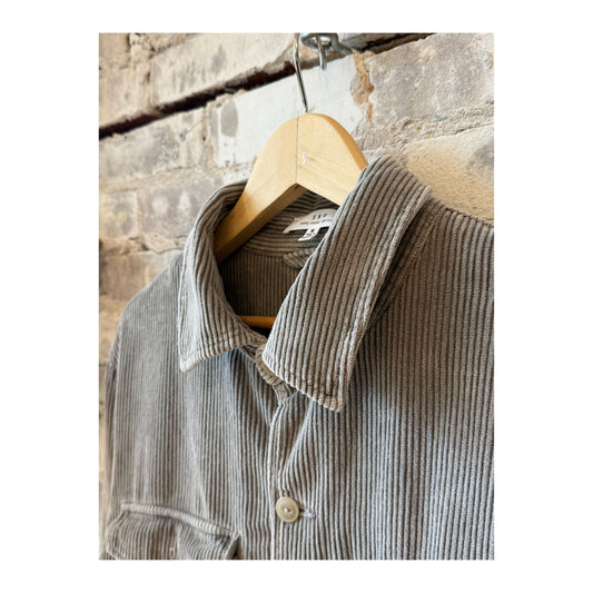 Wide Wale Corduroy Shirt Jacket - Mocha Brown - DUNE + SALT