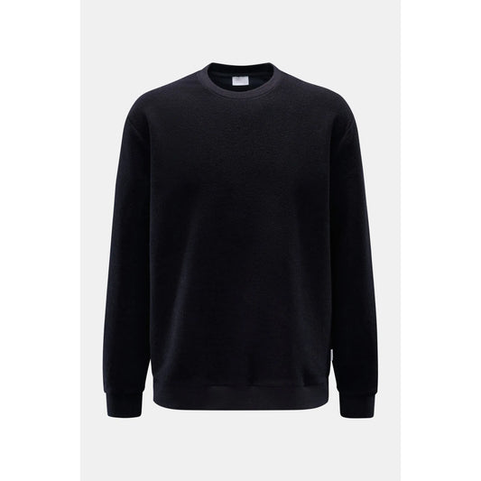 Cotton/Wool Crewneck Jumper - Navy - DUNE + SALT