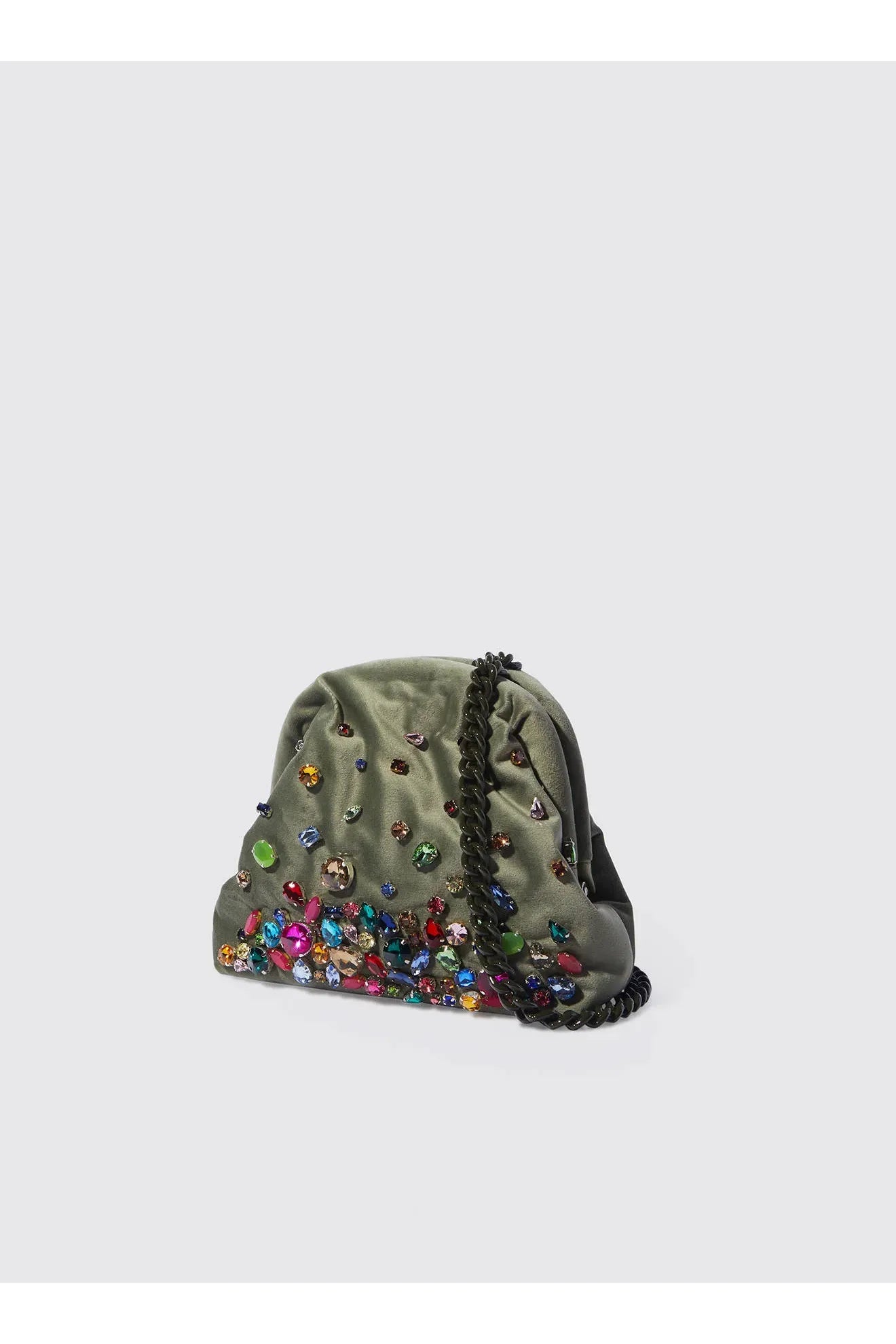 Pepita Clutch - Light Grey