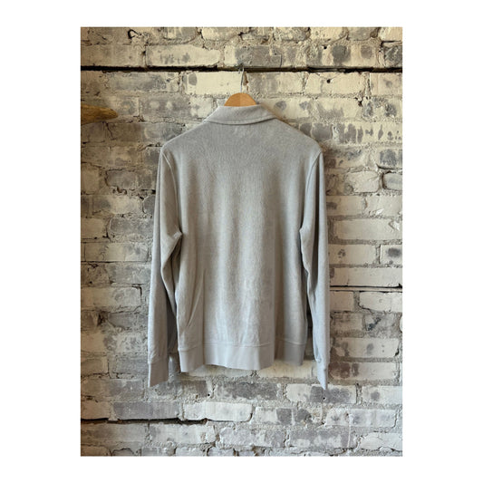 Terry Zip Sweatshirt - Silver - DUNE + SALT