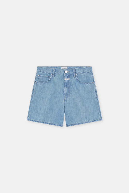 Closed Women's Janey Regular Short – Light Blue Dark Gray