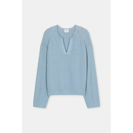 Closed Women's Textured Cotton Knit – Dove Blue Light Steel Blue