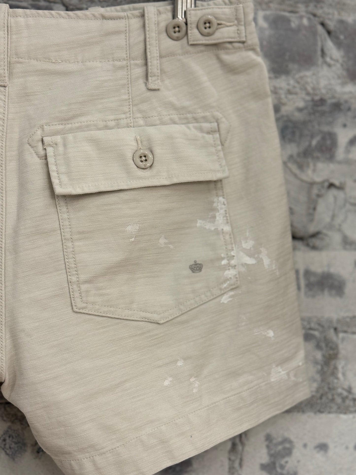Surplus Short Shorts - Paint Splatter Canvas - DUNE + SALT