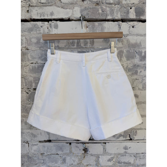 Cotton-Linen Garment-Dyed Gabardine Shorts - White - DUNE + SALT