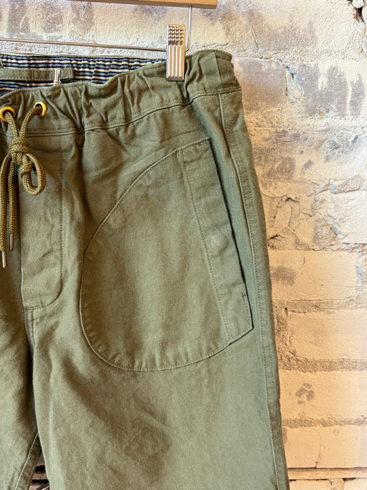 Freenote Cloth Premium Deck Short - Olive Dark Sea Green