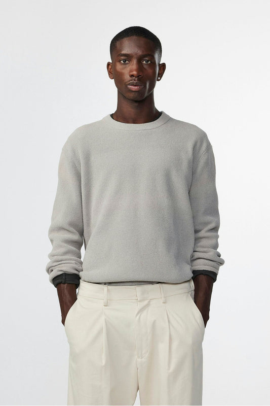 Danny Lightweight Sweater - Fog - DUNE + SALT