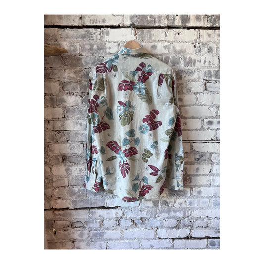 Paul Hawaiian Print Cotton Shirt - Sand - DUNE + SALT