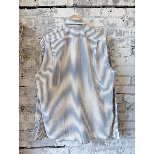 Paul Woven Shirt - Cream/Blue - DUNE + SALT