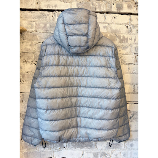 Aspesi Nelson Down Hooded Jacket - Sky Blue Tan