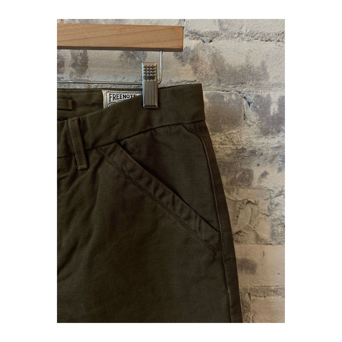 14 Ounce Slub Worker's Chino - Army Green - DUNE + SALT